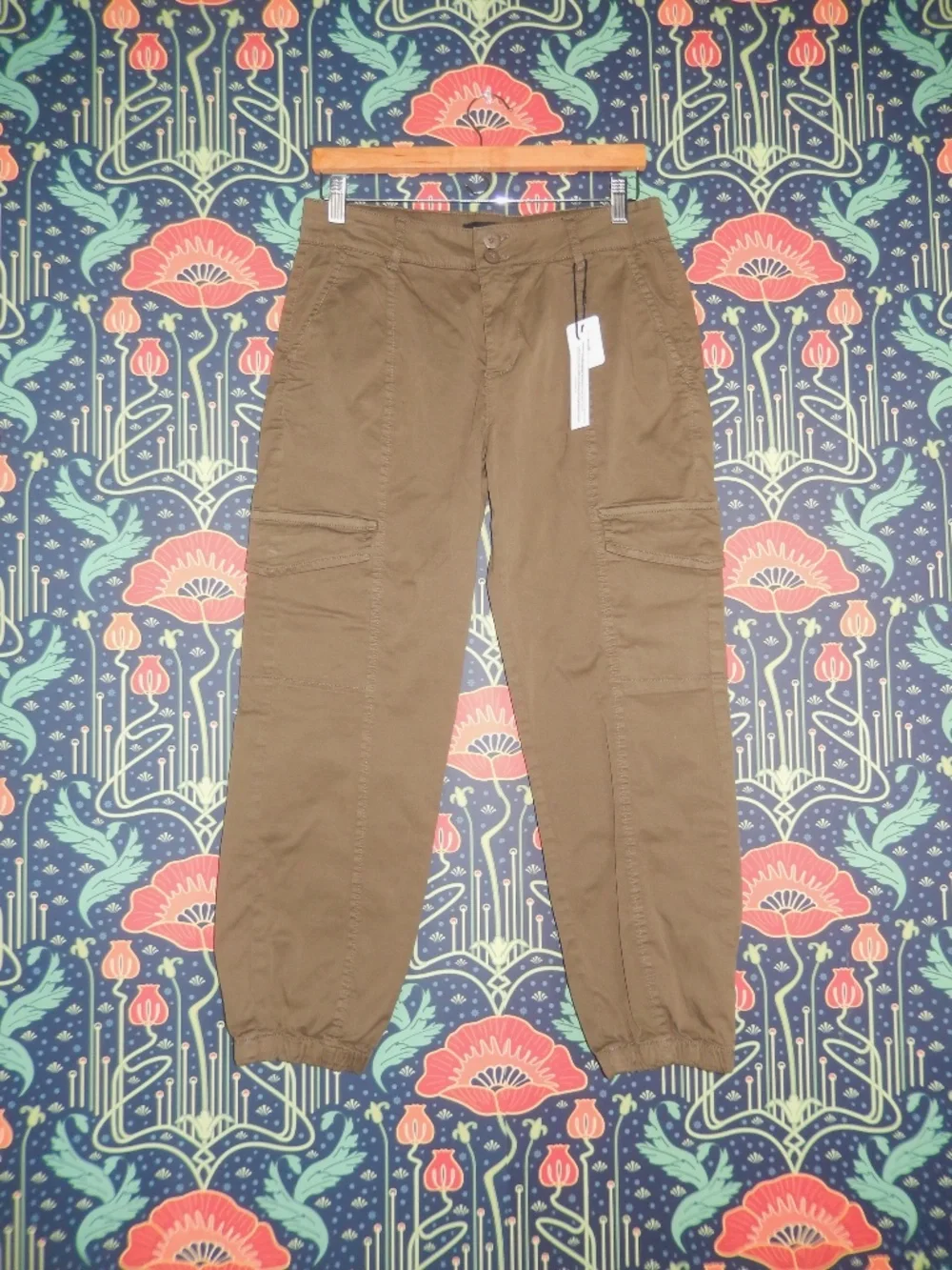 Sanctuary Rebel Crop Olive Green Jogger Cargo Pants New 28 - Picture 9 of 9